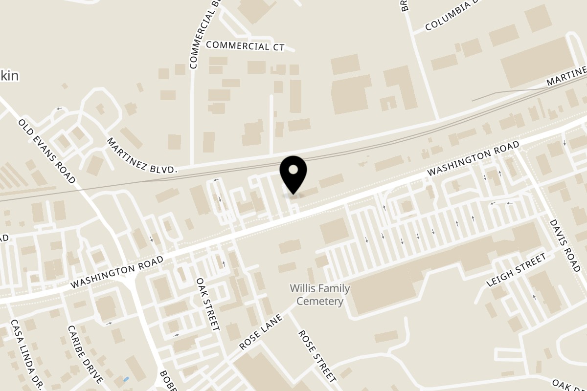 Map showing the location of Ruth's Family Restaurant on 3843 Washington Rd in Augusta